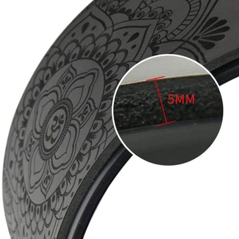 【STOCK】Yoga Wheel Natural Yoga Auxiliary Wheel Massage Mandala Pattern Wheel Backbend Artifact Pilates Yoga Circle