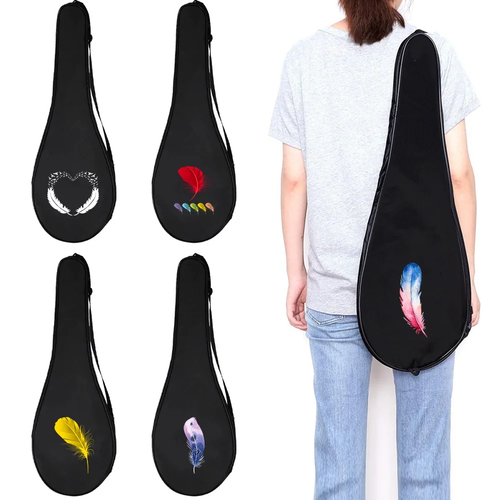 Badminton Racket Bag Single Shoulder Thick Large Capacity Lightweight Design Wear-resistant Universal Protective Cover