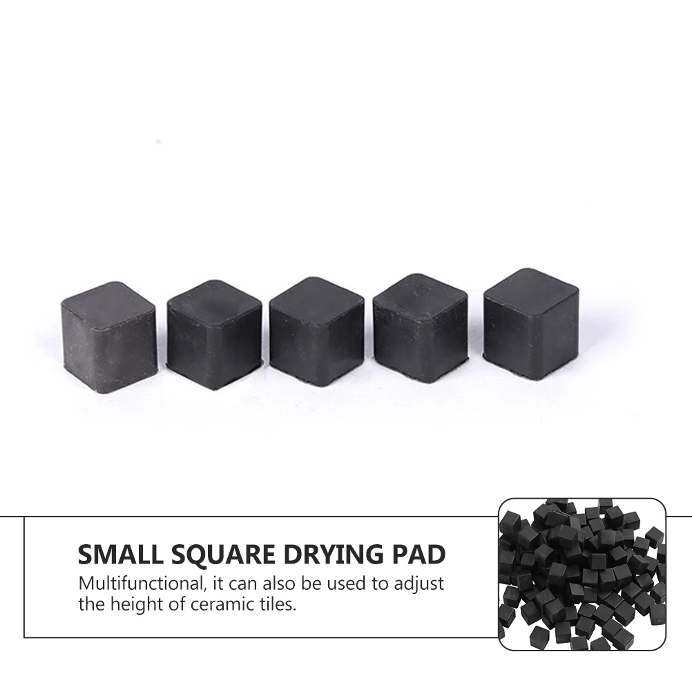 

100Pcs Plastic Ceramic Tile Support Pads Tile Brush Glue Drying Pad Square Leveling Spacer Plastic Brush Glue Drying Pads