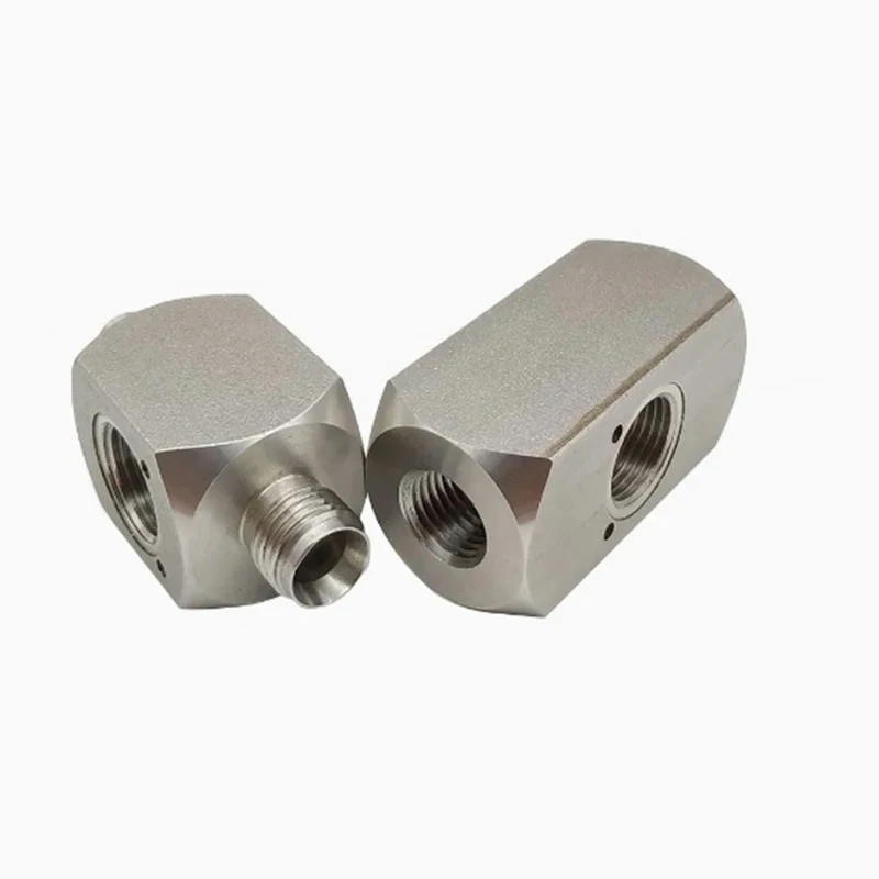 

Stainless steel precision hexagonal threaded connectors, special-shaped pipe joints, porous adapters, customized CNC machining