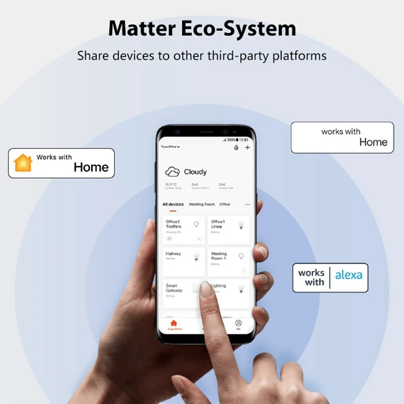 AAAN-Tuya Matter Filettatura Sensore per porte e finestre Alimentato tramite USB Smart Home Sensore per porte intelligenti Allarme per la sicurezza domestica e l'automazione