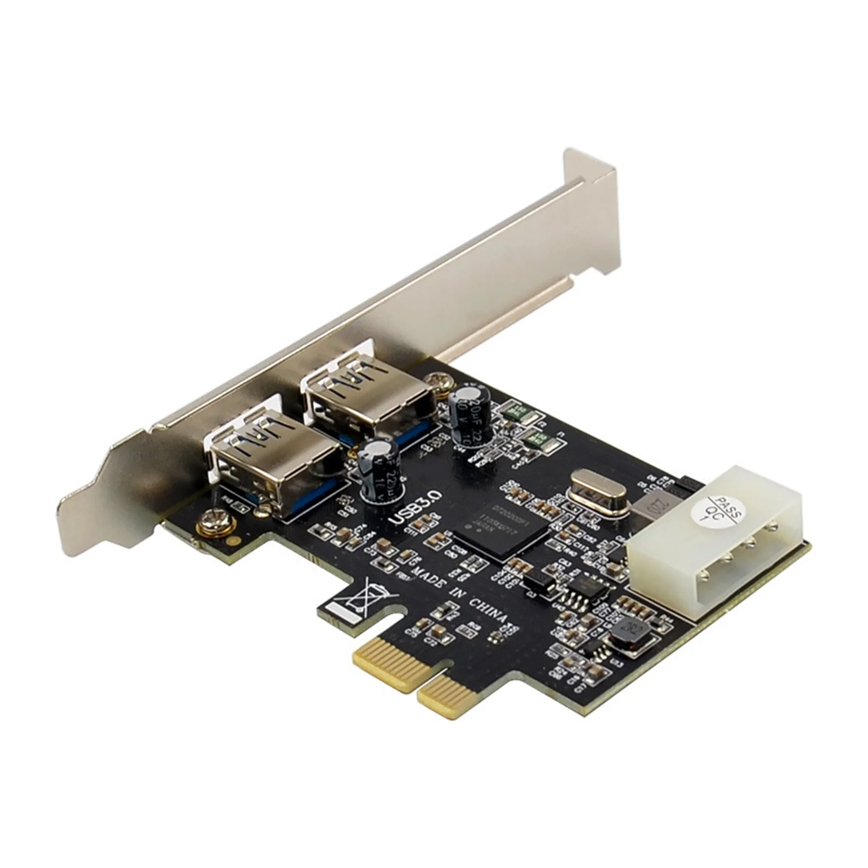 A23F-NEC720200 PCI-E X1 Riser Card Dual Port USB 3.0 Expansion Card 5G Rate External USB Master Conversion Card