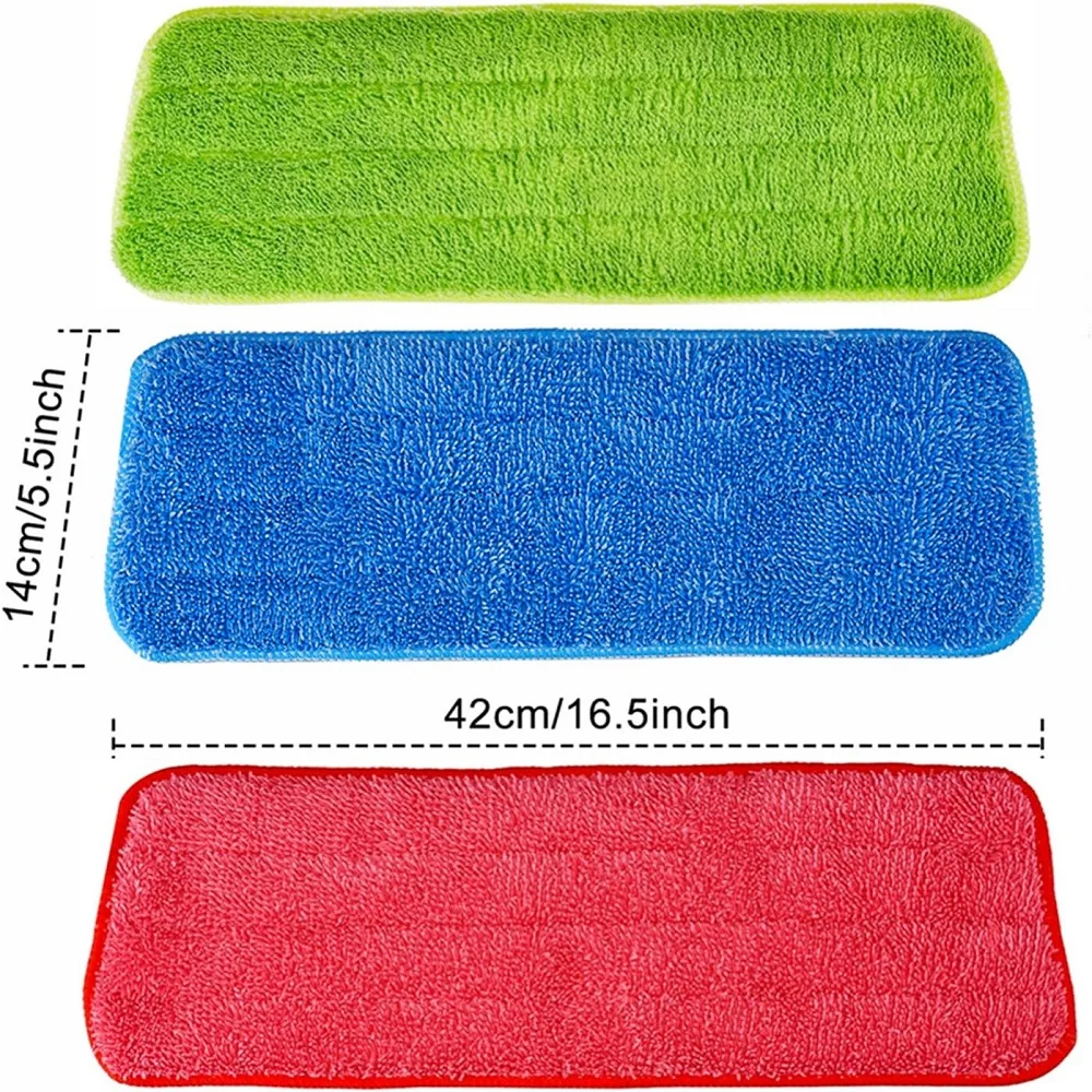 Spray Mop Cloth Pads Microfiber Reusable Head Floor Tile Window Cleaning Water Rags Paste Style Household Accessories