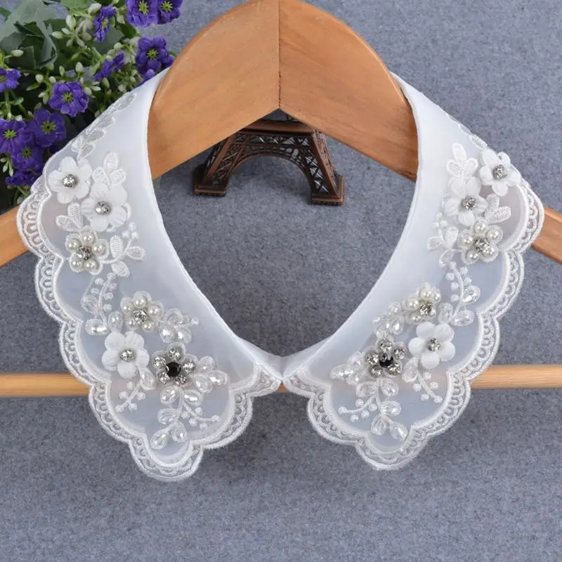 

Vintage Beaded Collar Necklace Detachable Choker Necklace False Collar Necklace