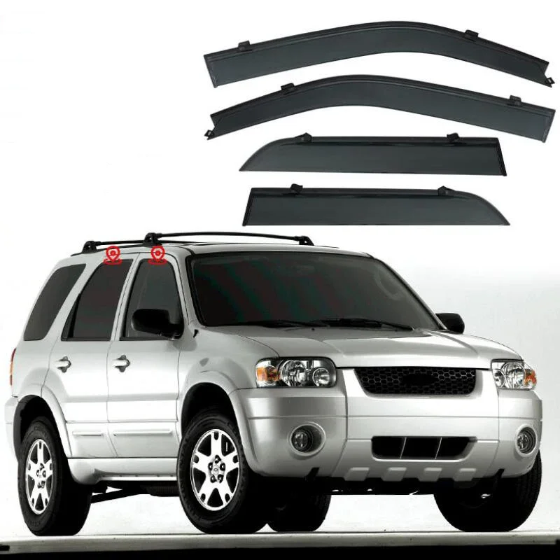 

Window Visor Rain Guard Side Window Deflector Weather Shield For Ford Escape 2001 2002 2003 2004 2005 2006 2007 2008 2009 - 2023