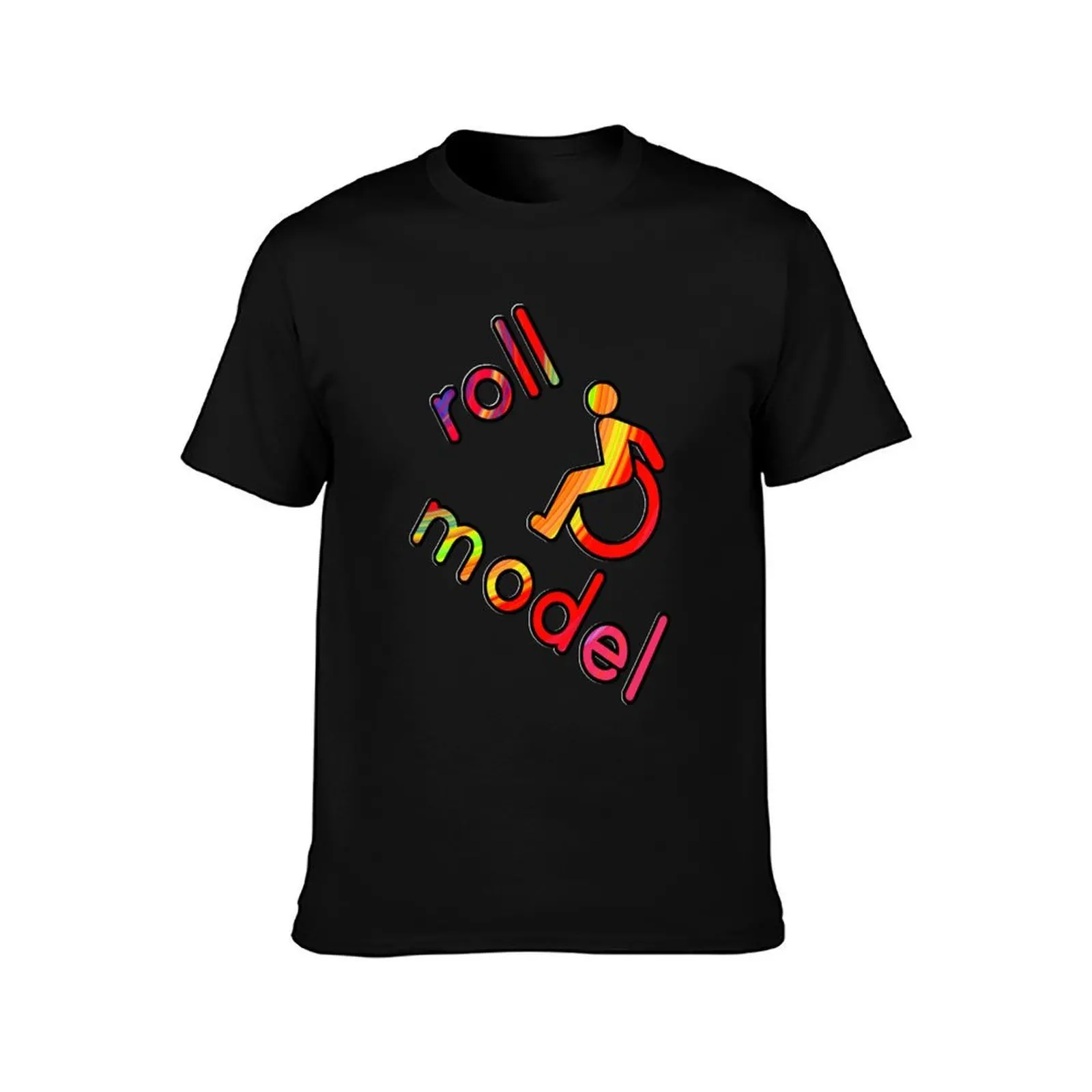Roll Model - Disability Tees - in bright colours T-Shirt Abstract Pattern Print Top T-Shirt