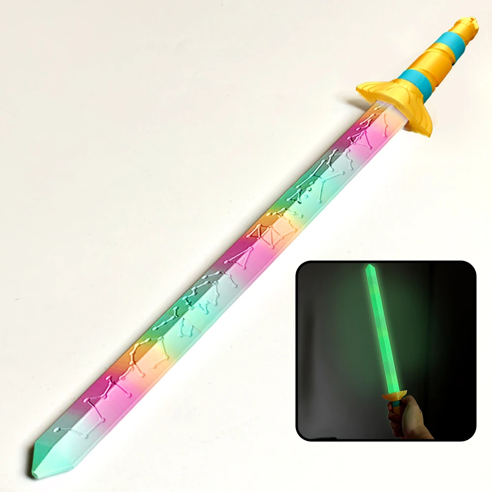 دعامة روممي السيف الطويلة المتوهجة - ملحق مثالي للعب الأدوار لمجموعات الصيادين والبنات والأعبود وإضافة أزياء الهالوين والكرنفال #1
