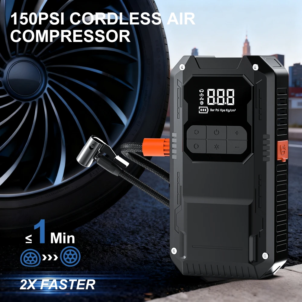 YIJU سيارة الانتقال كاتب 2500A مضخة هواء قوة البنك المحمولة شاحن بطارية السيارة ل 12 فولت السيارات بدء جهاز الطوارئ الداعم #2