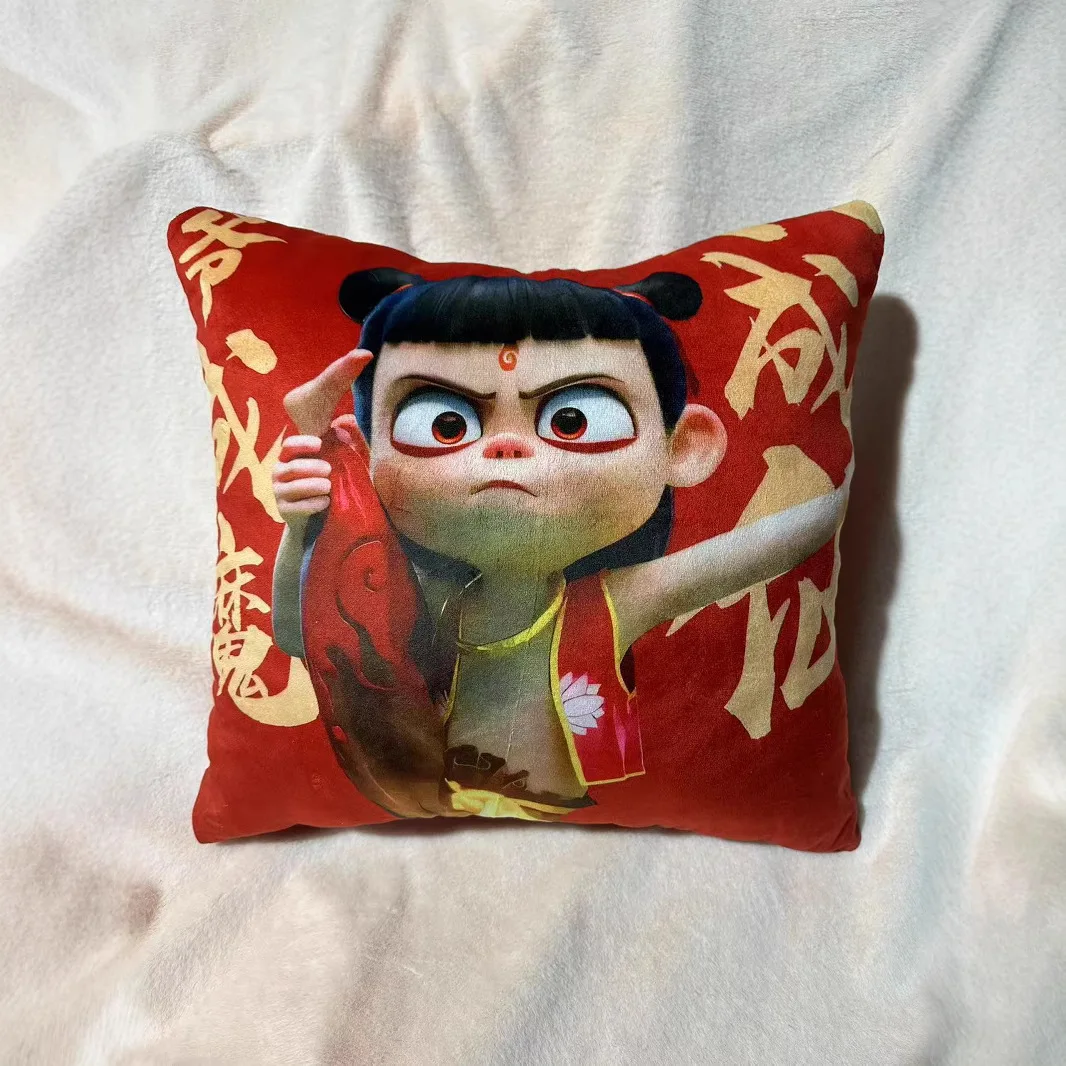 New Product: Nezha Pillow Aobing Peripheral Doll Diy Gift Double-Sided Printed Image Nezha Third Prince Gift Peripheral Products