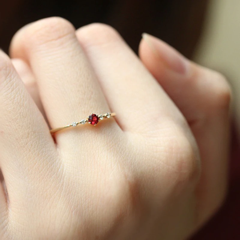 2025 Hot new Ring Jewelry Women Fashion Anniversary Star 2mm Rings Stainless Steel Ring Recommend