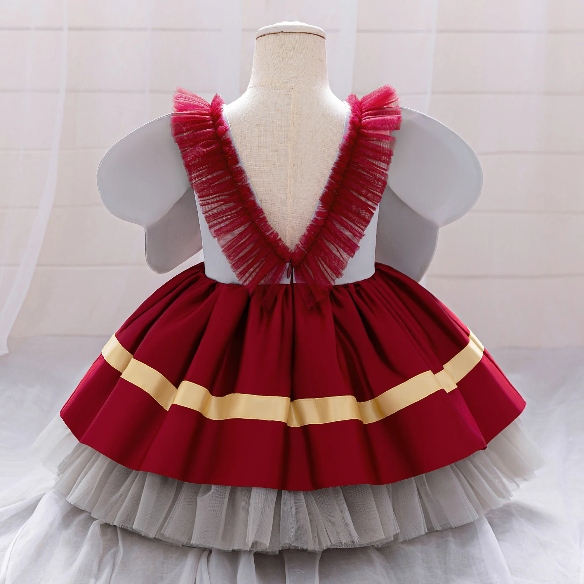 Girl Litter Flying Elephant Dumbo Dress for Baby Cute Party Ball Gown Big Ears Kids Halloween Christmas Cartoon Birthday Dresses