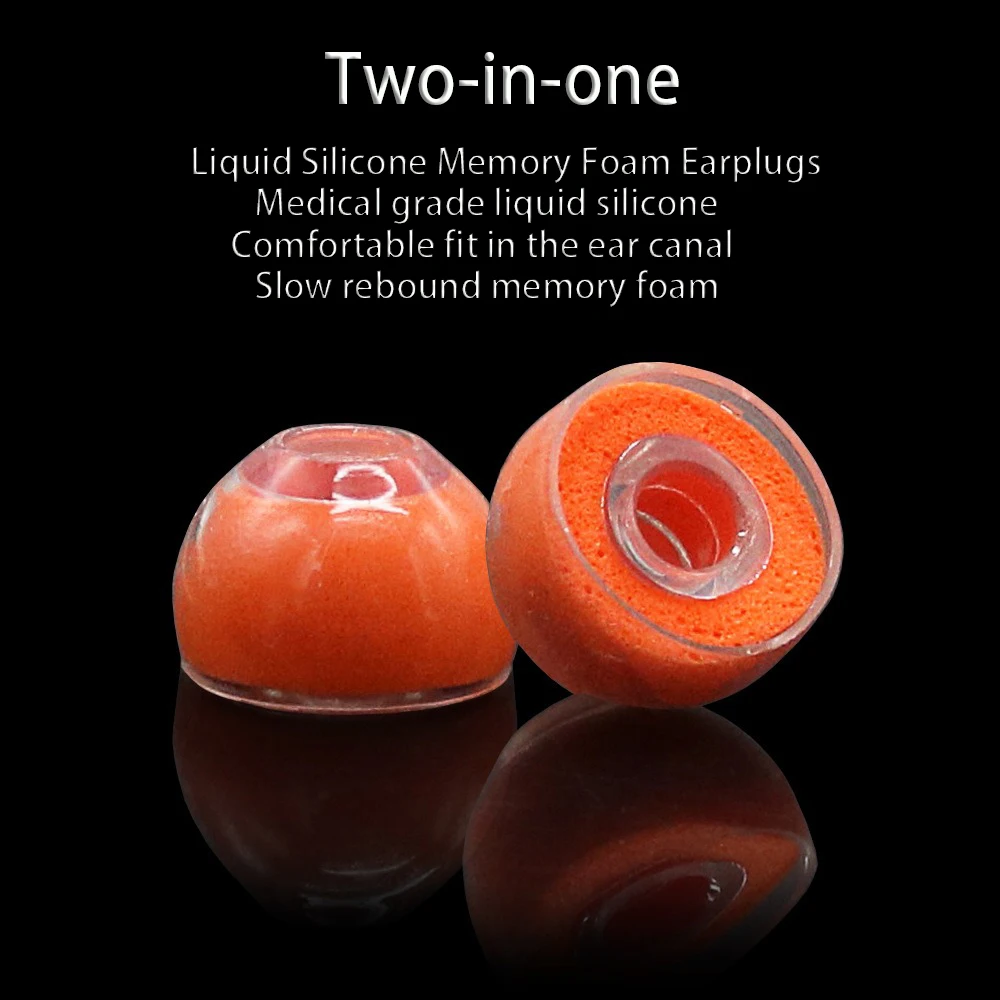 Tiandirenhe Ear Tips S/M/L High-quality Liquid Silicone Universal Silicone Eartips for In-ear IEM Earphone Bluetooth Earbuds