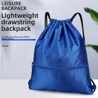 Drawstring Backpack Duffel Bag Logo Printed Basketball Football Swimming Travel Marathon Event Bag Unisex Diamond Pattern