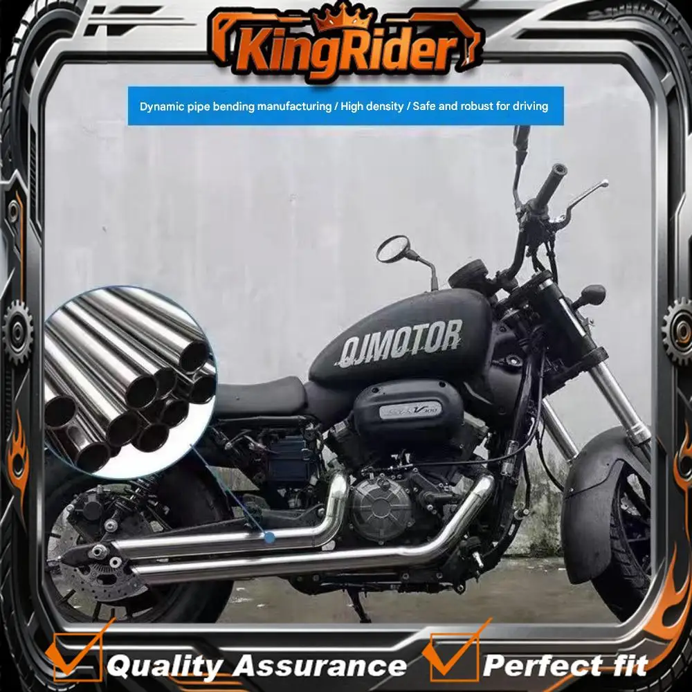 Suitable for QJMOTOR SRV 300S 300 exhaust modification, and for the 350S VH dual exhaust with horseshoe sound modification.