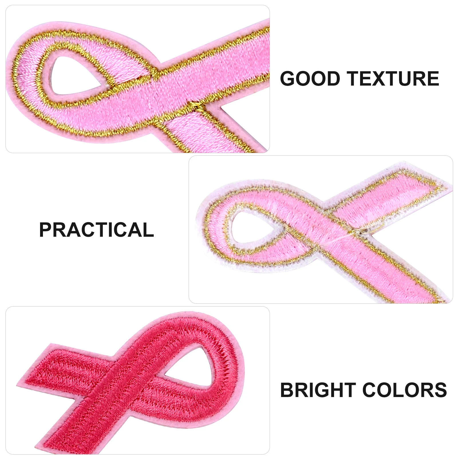 

30pcs Ribbon Embroidery Patch Decorative Iron On Stickers for Clothes Embroidery Stickers Thick Texture Clear Pattern