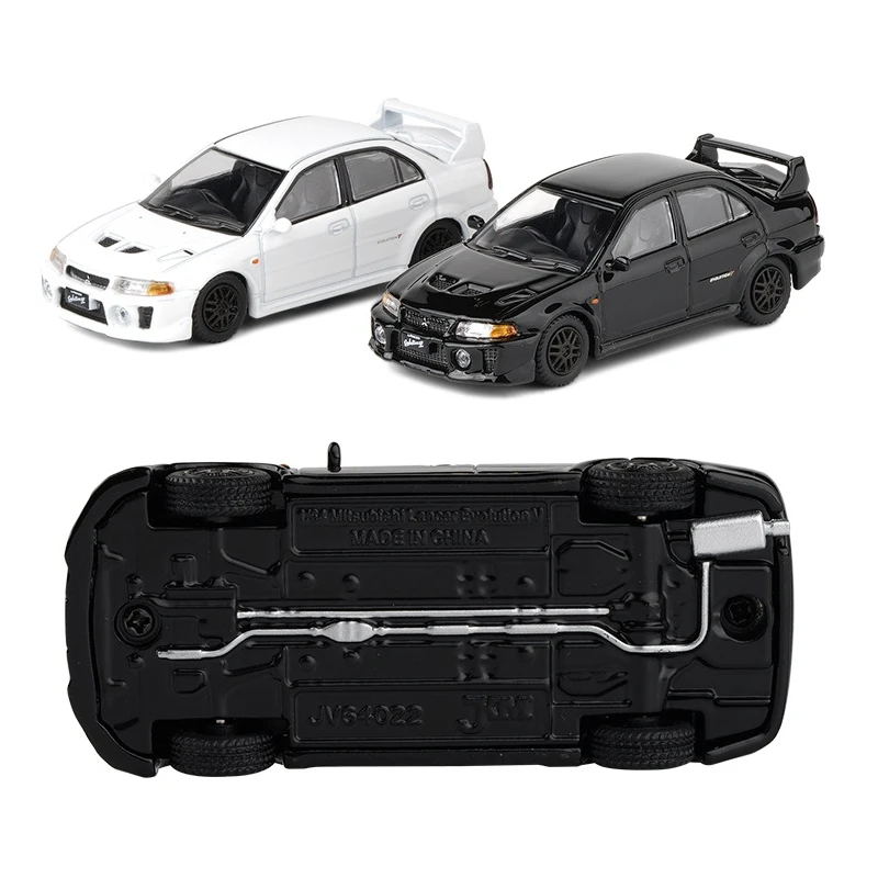 1:64 Mitsubishi Lancer Evolution V EVO 5 Toy Car 1/64 JKM Diecast Metal Super Sport Vehicle Model Miniature Collection Gift