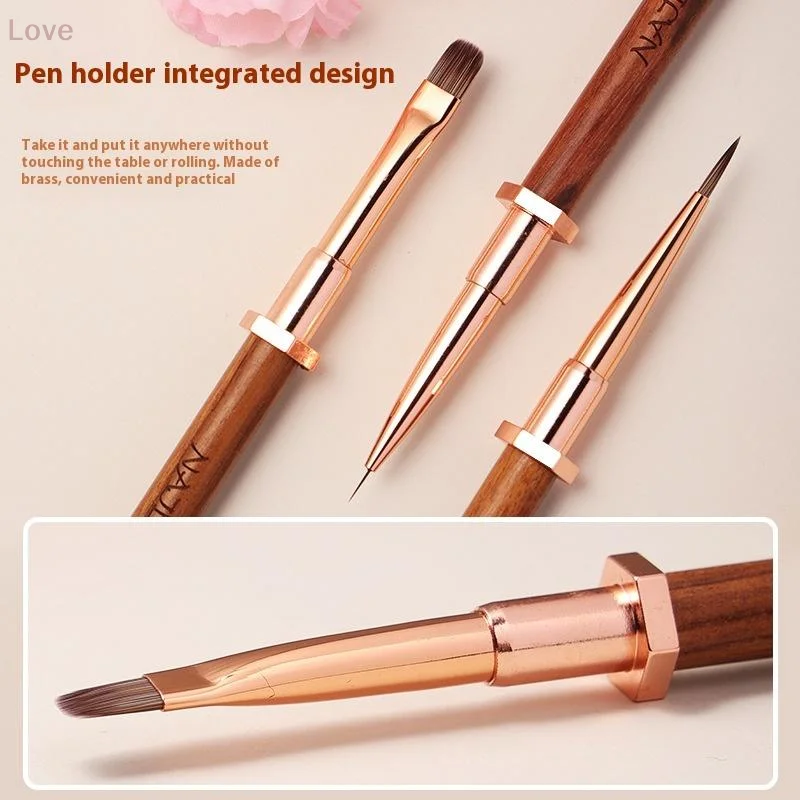 [L&amp;P] サンダルウッドネイルアートブラシ ペンラックデザイン ペイントネイルデザインペン ディテールブラシ 描画ツール マニキュアペン