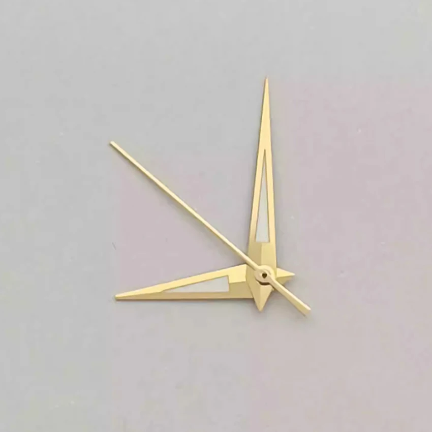

3pcs New Green Luminous Watch Hands Dauphine Needle Gold Geometric Hands for NH35/ NH36/ 4R/ 7S Movement Watch Parts