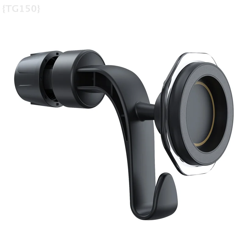 1 قطعة حامل هاتف مسند الرأس التلقائي المغناطيسي، حامل هاتف المقعد الخلفي قابل للتعديل مع تركيب سريع