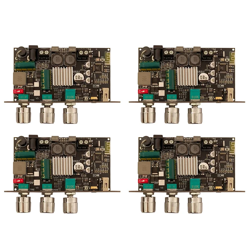 【Superdeals】 부스트 모노 100W Bluetooth 증폭기 보드가 포함된 4X ZK-1001U 고음 및 저음 TWS 야외 DIY 스피커 TPA3116