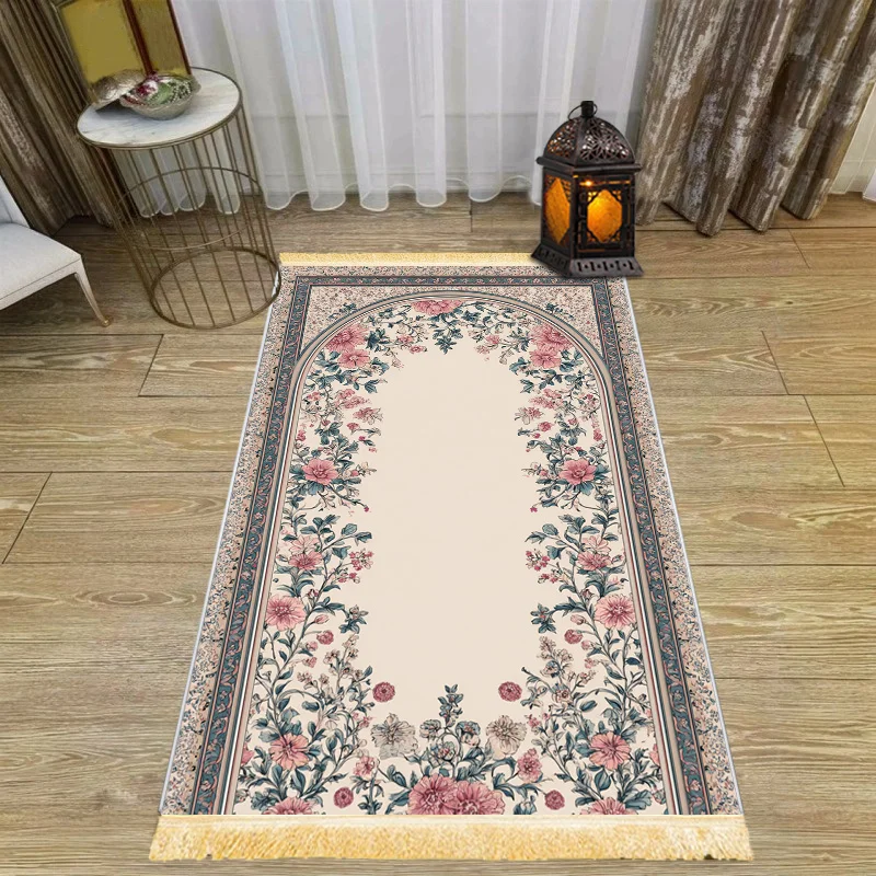 VIKAMAIslamic prayer mat with foldable design suitable for home, travel, and pilgrimages