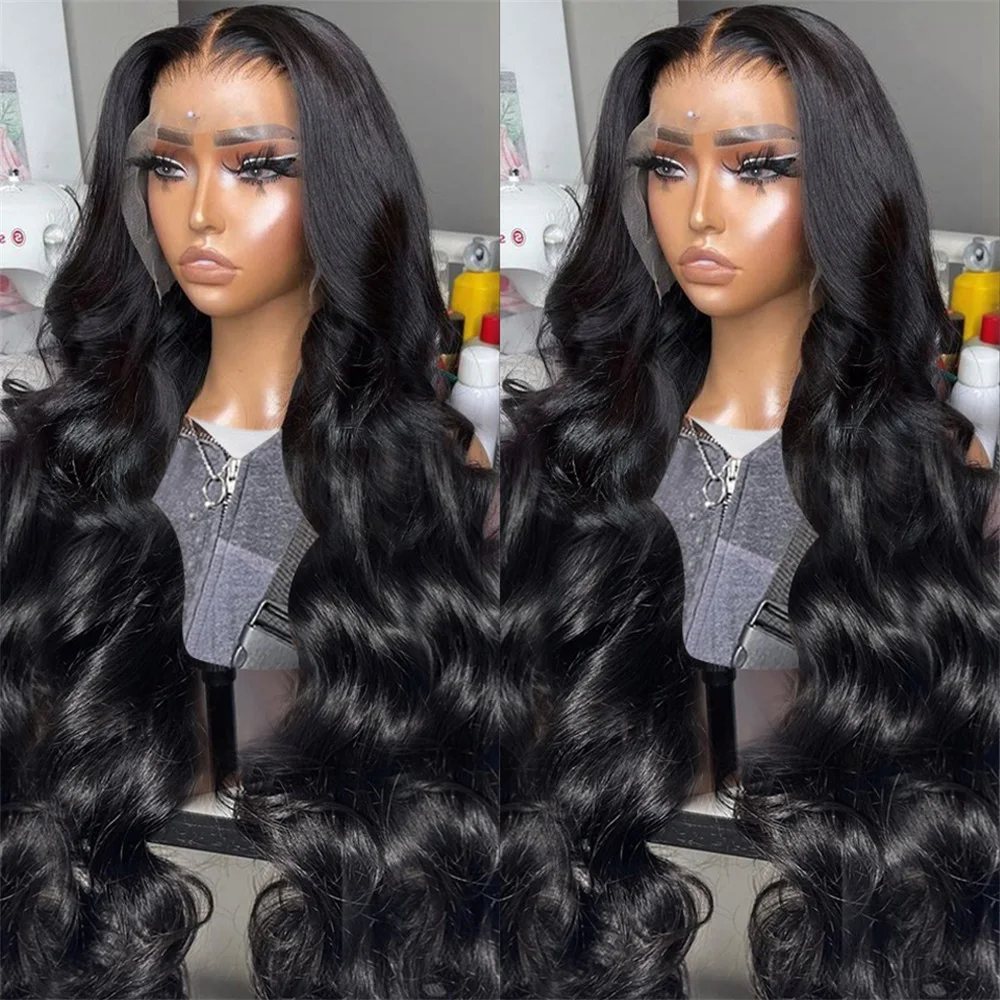 30 36 Inch Transparent Lace Frontal Wig Body Wave 13x4 13x6 Lace Front Human Hair Wigs Brazilian Water Wavy 360 Full Lace Wig