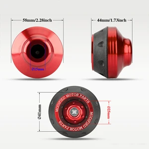 2/4 PCs Universal Motorcycle Wheel Protection Crash Pad Motorrad -Crash Protectors Liga Motocross Fall Falls Front Fork Slider Cups 7 Hauptverkaufszubehör für Moto Shineray - №6