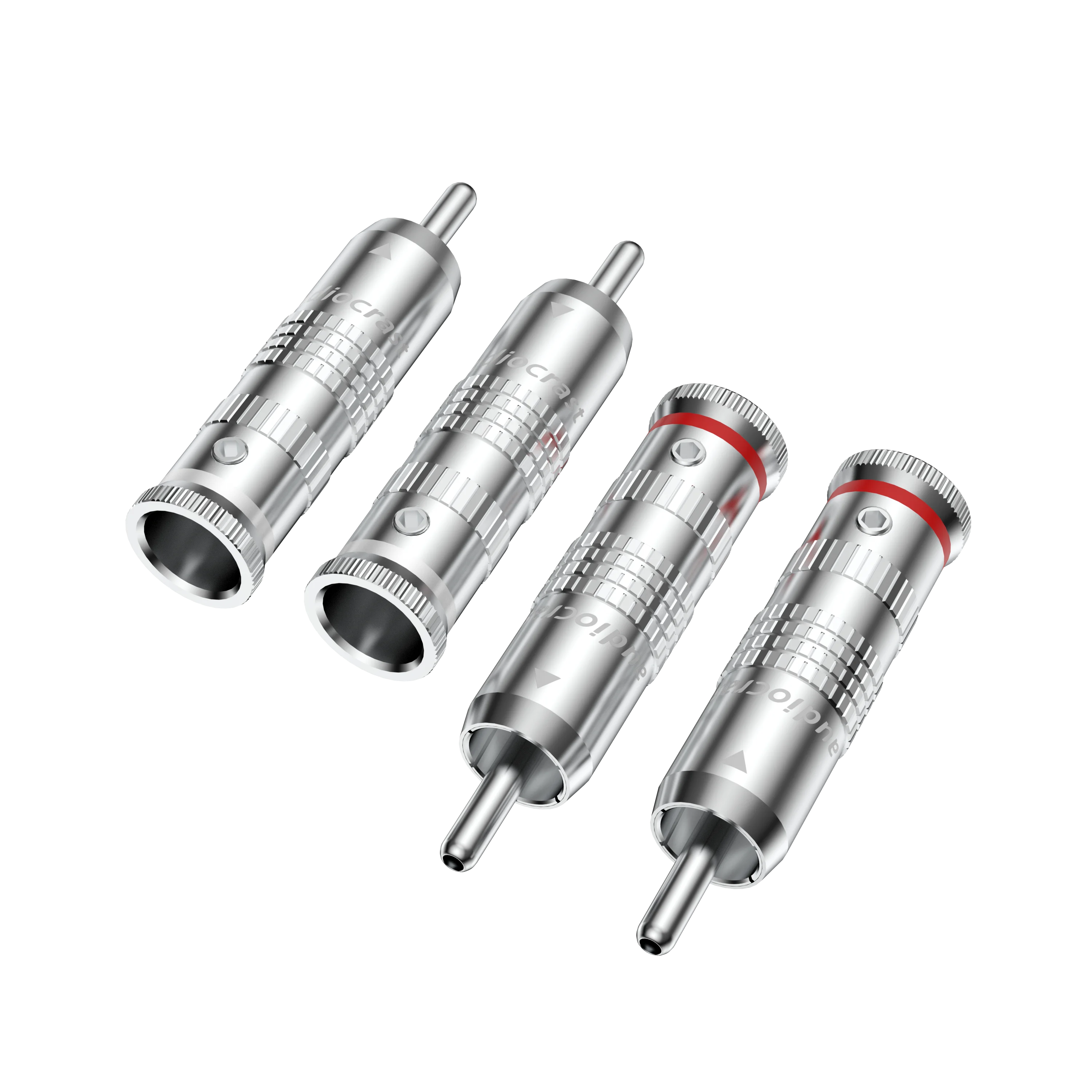 4 шт. Audiocrast посеребренный кабель RCA аудио разъем припой RCA разъем для DIY аналоговый HIFI