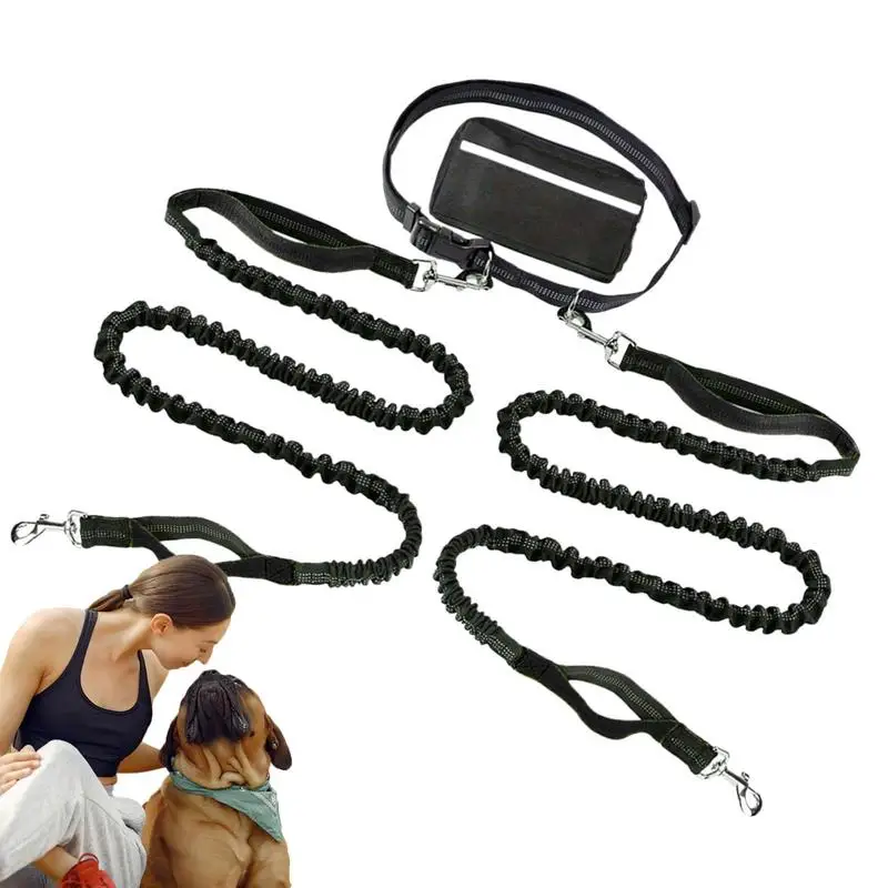

Dog Wire Cable Reflective Dog Tie Out Cable For 2 Doggy Heavy Duty Recall Training Doggy Lead With Storage Bag Long Pet Supplies