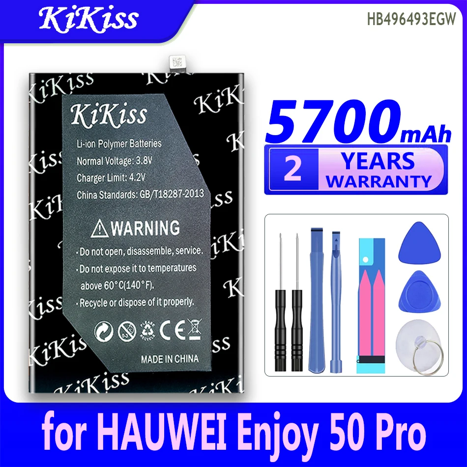 

5700mAh KiKiss Powerful Battery HB496493EGW for HAUWEI Enjoy 50 Pro/50Z Enjoy50 Pro CTR-AL00/EVE-AL00 50Pro