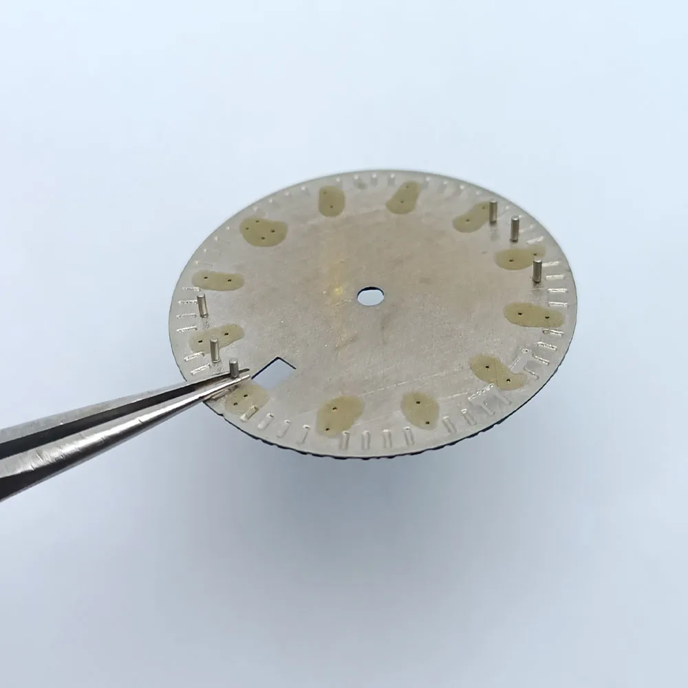 31,8 мм NH35 циферблат NH35A часы с движением nh35 стрелки. Часы nh35 стрелки NH35 часы стрелки циферблат аксессуары зеленый свет