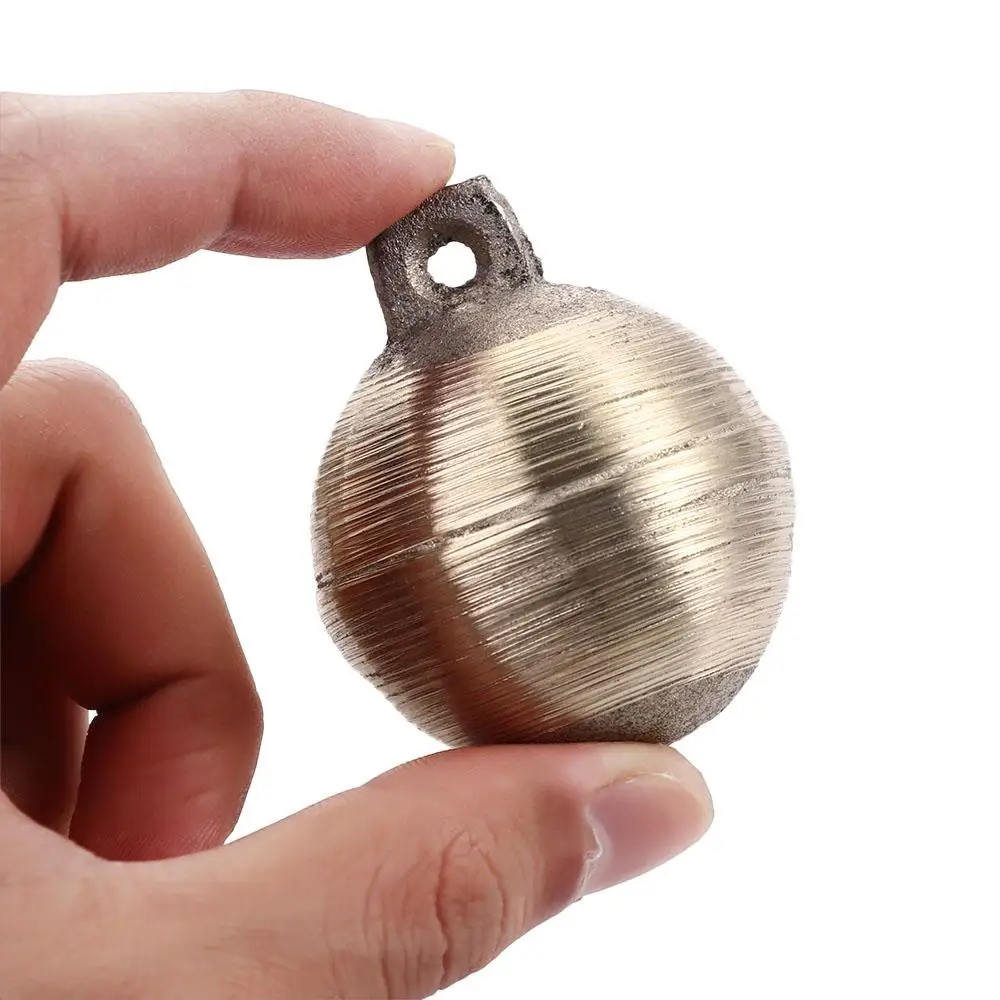 Retro Creative Pure Copper Pet Pendants Home Decoration Pendant For Pet Animal DIY Copper Bell Round Bell Dog Bell Bronze Bell