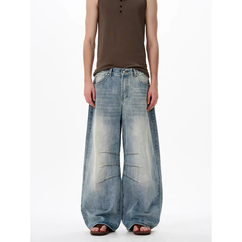 

ZHIZOU Women Light Blue Y2k Jeans Harajuku Baggy Denim Trouser Japanese 2000s Style Vintage Jeans Long Pants Oversize Clothes