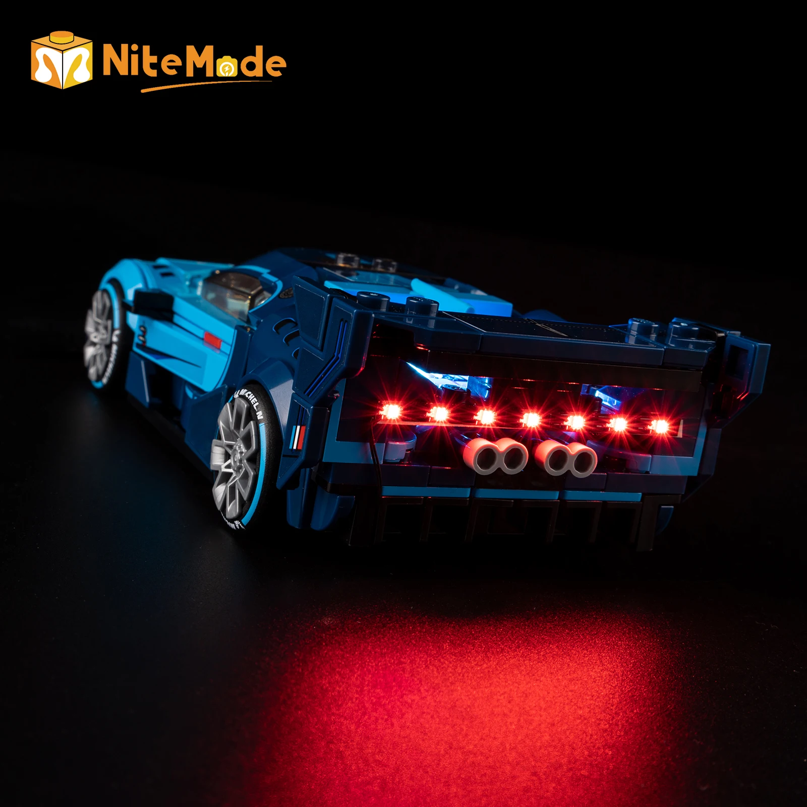 Led Light Set Suitable for LEGO Bugatti Vision Gt Hyper Sports Car 77253 Building Blocks