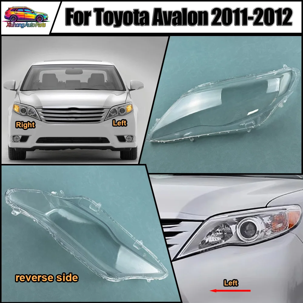 

Front Headlamp Lamp Cover Transparent Headlight Shell Lens Plexiglass Replace The Original Lampshade 2011-2012 For Toyota Avalon