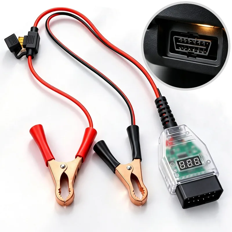 OBD Battery Replacement Tool Car Computer Memory Saver Automotive ECU Radio Clock Setting Preserver Electrical Leakage Detector