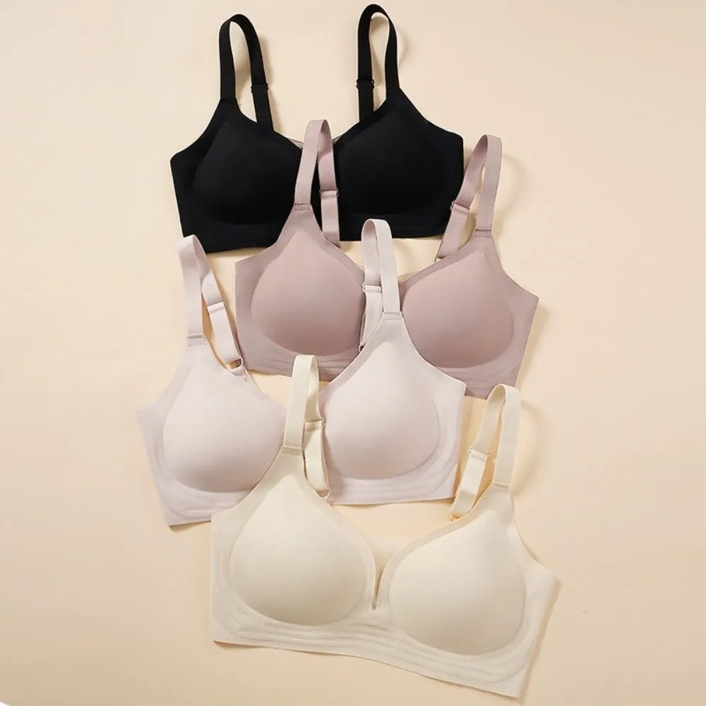 

Traceless Seamless Bras Shockproof Close-fitting Brassiere for Women Lingerie Anti-sagging Wireless Deep V Bra Running