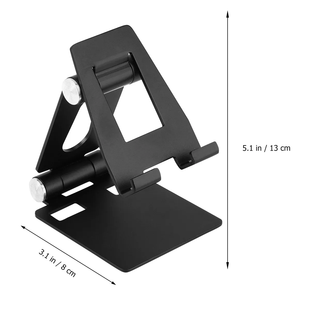 Foldable Metal Tablet Holder Stand – 360° Rotatable Desktop Phone Stand for Kitchen, Office, Bed