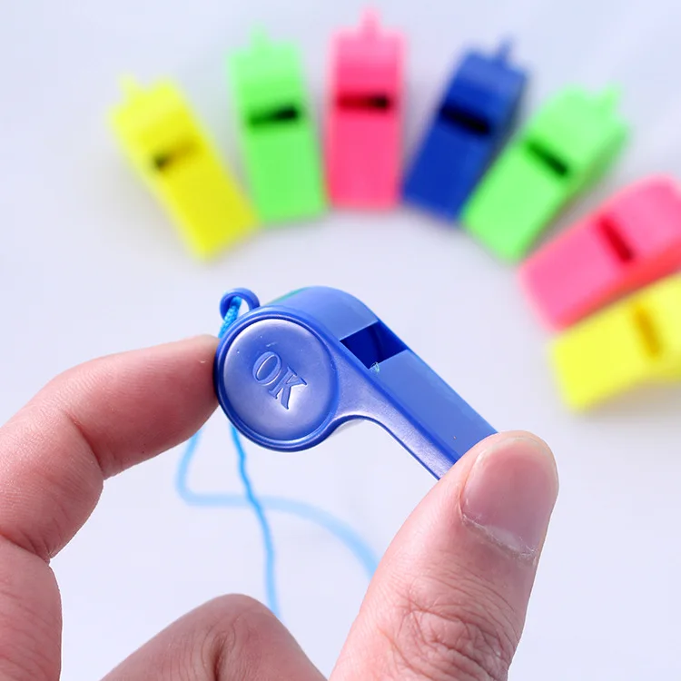 20Pcs Plastic Sports Fans Referee Whistles for Kids Boys Girl Gift Birthday Party Favors Goodie Bag Toys Pinata Fillers