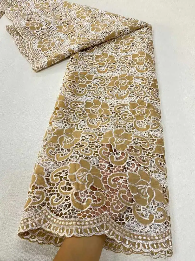 عالية الجودة الحبل المطرزة النيجيري أقمشة الدانتيل فرنسا السويسري الفوال أقمشة الدانتيل الأفريقي جبر النسيج لفستان حفلة SZ1246