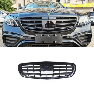 

Новая передняя гоночная центральная решетка автомобиля, решетка бампера для подтяжки лица для Mercedes-Benz E-Class W213 E350 E400 E450 E500 2016-2020