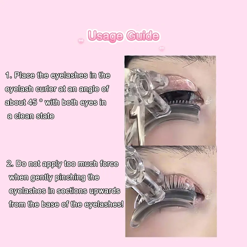 High Quality Portable Eyelash Curler Makeup Tool ABS Lash Curler Rubber Eyelash Curling Device Women