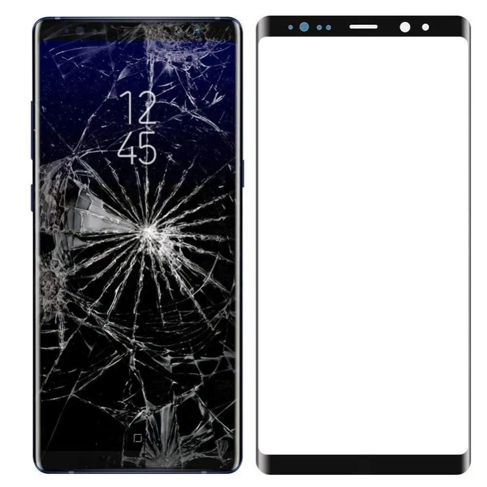 Kit de reparación de pantalla de lente de cristal delantero de repuesto para Galaxy Note 8, 9, 10