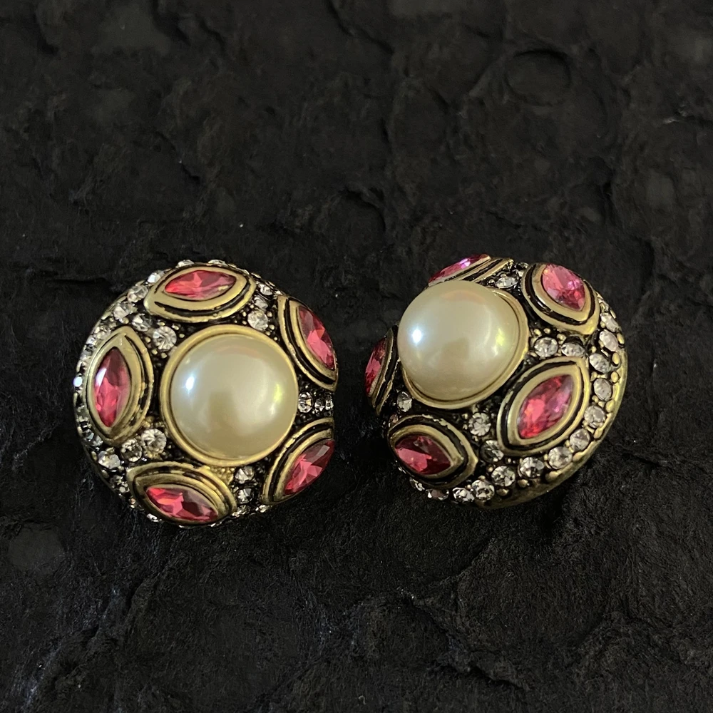 Средневековые цветные бриллиантовые покрытые Старые Золотые высококлассные серебряные игольчатые серьги, модные женские серьги