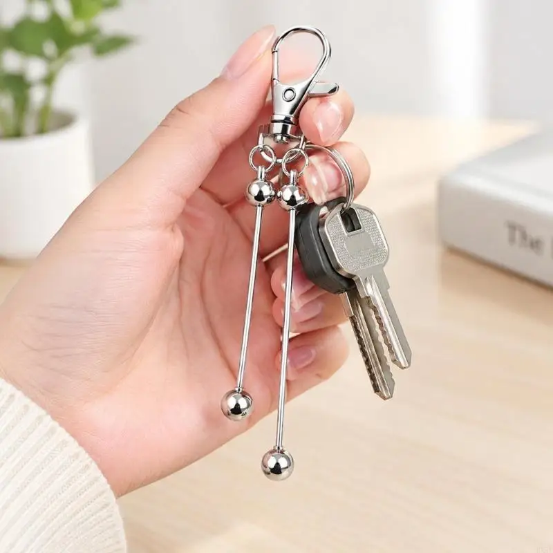 Two-Rod Keychain Making Blanks for Handmade Backpack Charm, 5-Piece Set HX5E