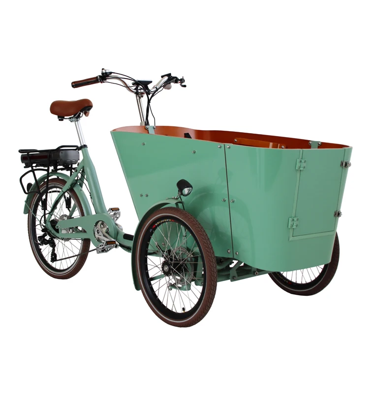 factory direct electric cargo bike for sale green life front load electric cargo bike electric 3 wheel bike for adults