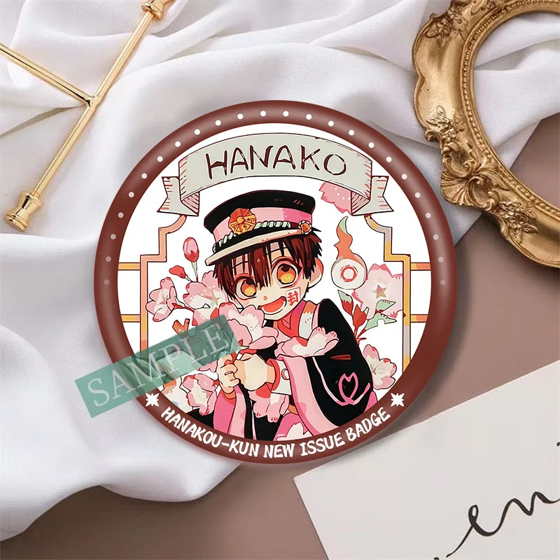 Japan Anime Toilet-bound Hanako-kun Figures Yugi Amane Yashiro Nene Cosplay Kawaii Metal Badge Bag Pins Fans Christmas Brooch