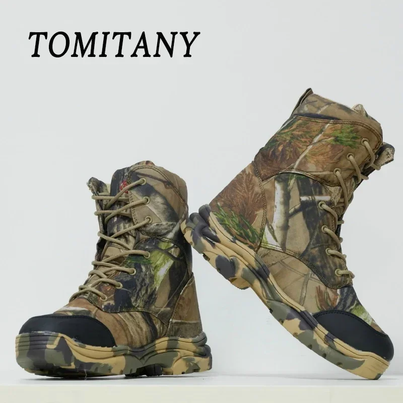 

Tactical Military Boots Men Boots Special Force Desert Combat Army Boots Outdoor Hiking Boots Ankle Shoes Men Work Safty Shoes