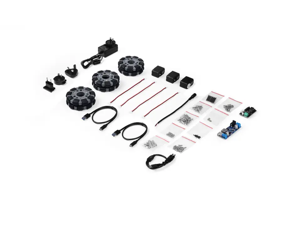 LeKiwi Kit Mobile Base with 3D Printed Parts and Battery,12V
