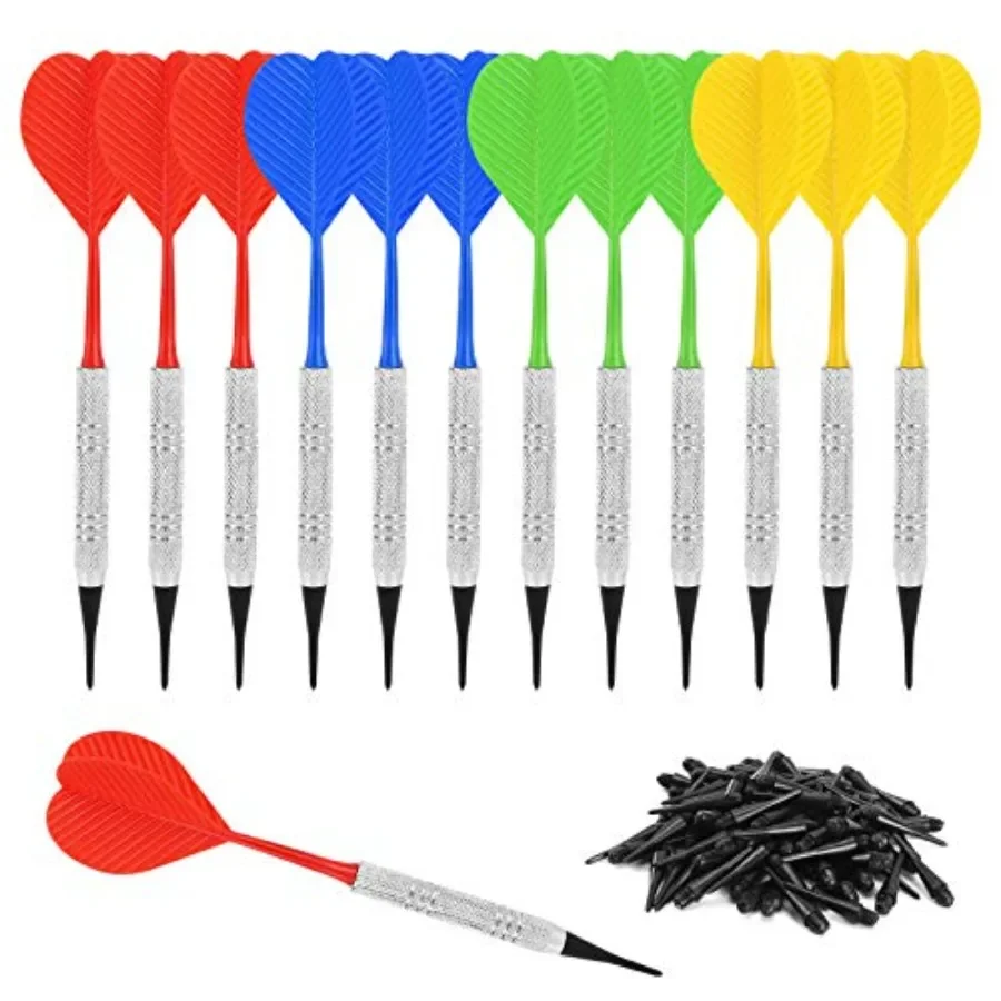 

Soft Tip Darts, Bar Dart, Plastic Tip Darts Set, Attach Extra 100 2BA Replacement Tips, Soft Tip Darts for Electronic/Plastic D
